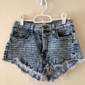 Kancan Distressed Denim Shorts